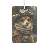 Désodorisant Pour Voiture Steampunk Chihuahua Chien Funny Cadeau Air Freshen (Dos)
