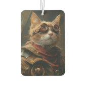 Désodorisant Pour Voiture Steampunk Orange Chat Funny Cadeau Air Freshener (Dos)
