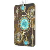 Désodorisant Pour Voiture Steampunk Rusty Background (Gauche)