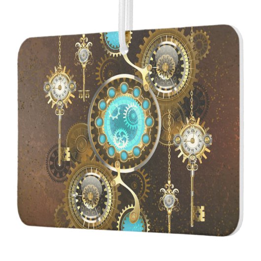 Désodorisant Pour Voiture Steampunk Rusty Background (Gauche)