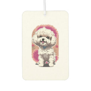 Désodorisant Pour Voiture Sticker Hilarious Bichon Frise de race
