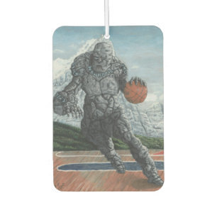 Désodorisant Pour Voiture Stone Golem Jouer Basketball Air Freshener