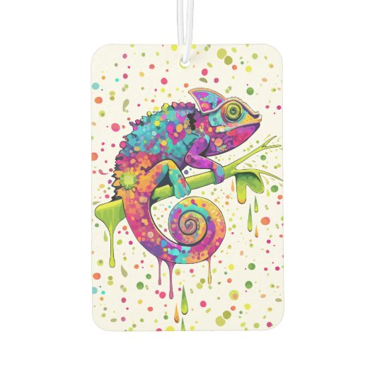 Désodorisant Pour Voiture Style d'aquarelle des teintures Chameleon (Dos)
