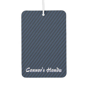 Désodorisant Pour Voiture Style Fibre de Carbone Bleu