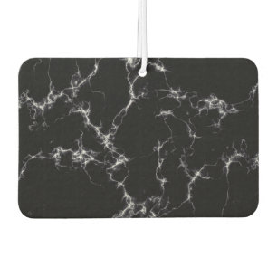 Désodorisant Pour Voiture Style marbre élégant4 - Noir et Blanc