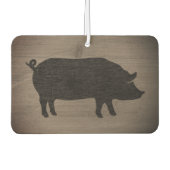 Désodorisant Pour Voiture Style rustique de la silhouette de porc (Devant)