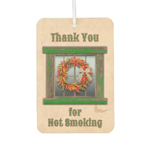 Désodorisant Pour Voiture Sud-Ouest Chili Ristra Wreath Green Fenêtre person