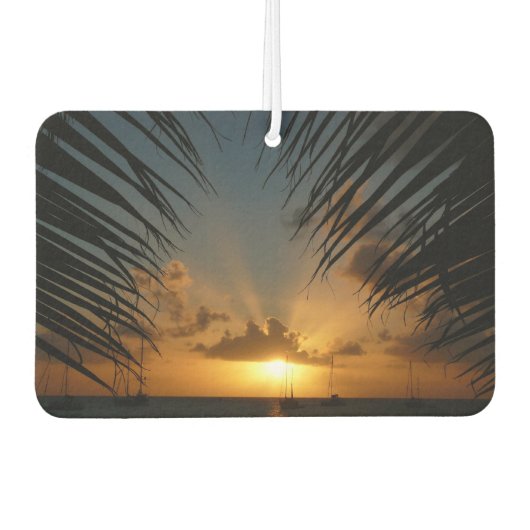 Désodorisant Pour Voiture Sunset Through Palm Fronds (Devant)