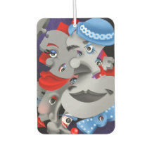 Surreal Puzzle face voiture Air Freshener