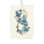 Désodorisant Pour Voiture Symbol Infinity of Blue Morpho Butterflies (Dos)