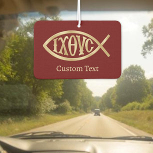 Désodorisant Pour Voiture Symbole chrétien Ichthys