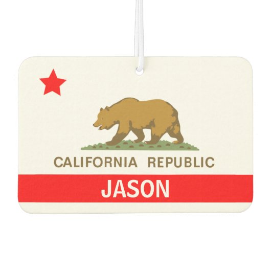 Désodorisant Pour Voiture Symbole de Californie (Devant)