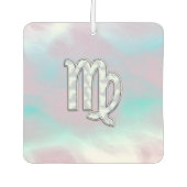 Désodorisant Pour Voiture Symbole élégant Virgo Zodiac Nacre Mère de Pearl (Devant)
