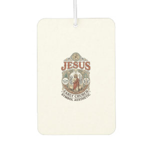 Désodorisant Pour Voiture Symbole esthétique de l'église primitive de Jésus