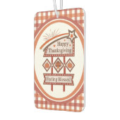 Désodorisant Pour Voiture Symbole rétro du bon thanksgiving béni (Gauche)