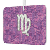 Désodorisant Pour Voiture Symbole Virgo Style Camouflage numérique Fuchsia r (Gauche)