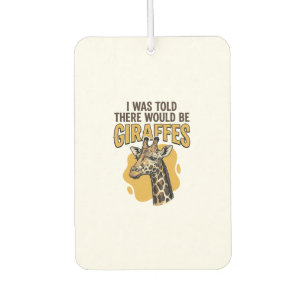 Désodorisant Pour Voiture T-shirt à motif de girafe drôle gravure vintage_1