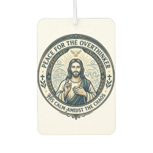 Désodorisant Pour Voiture T-Shirt Affirmations de santé mentale Jésus Inspir