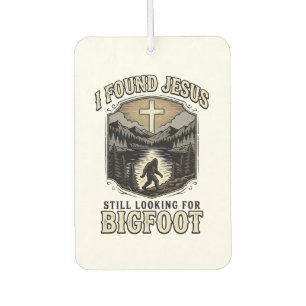 Désodorisant Pour Voiture T-shirt chrétien vintage drôle Jésus Bigfoot