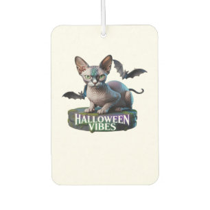 Désodorisant Pour Voiture T-Shirt Classique Aura Halloween Chat Sphynx Mysti