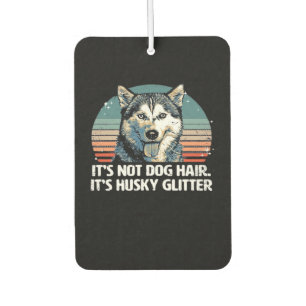 Désodorisant Pour Voiture T-shirt classique pailleté chien husky sibérien dr