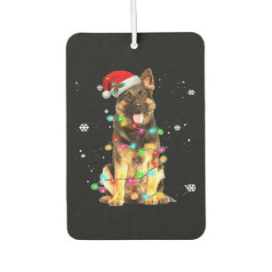 Désodorisant Pour Voiture T-shirt de Noël d'arbre de chien de berger alleman