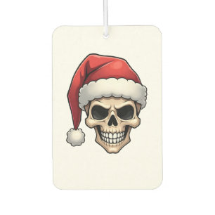 Désodorisant Pour Voiture T-Shirt drôle de crâne de Noël Santa XMES hommes f