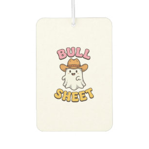 Désodorisant Pour Voiture T-shirt drôle vintage cow-boy fantôme mignon Bull