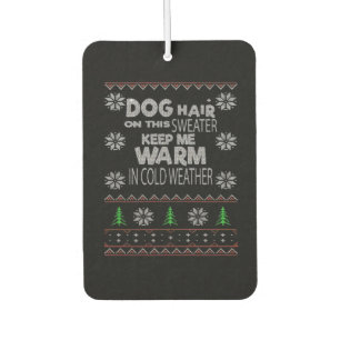 Désodorisant Pour Voiture T-shirt essentiel Sweat de Noël à poils de chien
