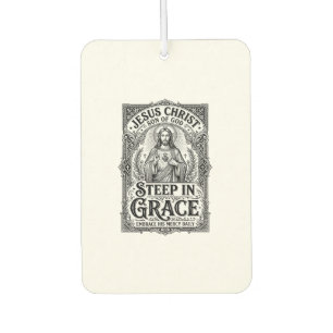 Désodorisant Pour Voiture T-shirt graphique amateur de thé Jésus chrétien