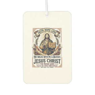 Désodorisant Pour Voiture T-Shirt Jésus Surfant Foi Inspirante