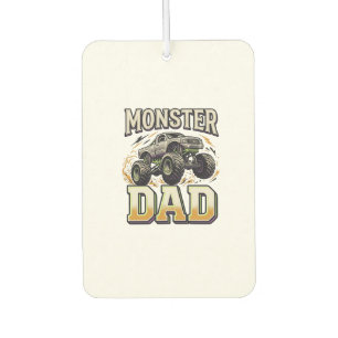 Désodorisant Pour Voiture T-shirt vectoriel vintage de camion monstre Papa m