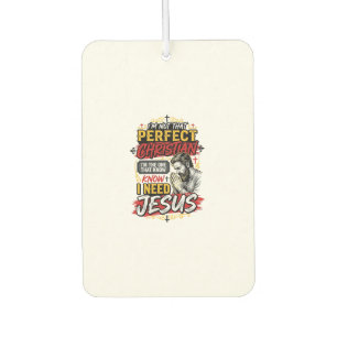 Désodorisant Pour Voiture T-shirt vintage chrétien J'ai besoin de Jésus Desi