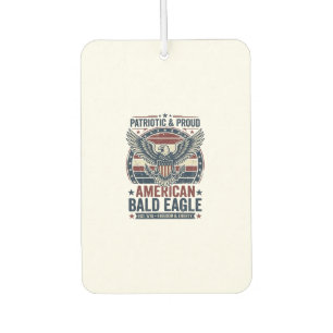 Désodorisant Pour Voiture T-Shirt vintage patriotique aigle chauve en détres
