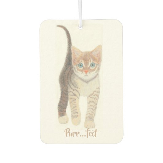 Désodorisant Pour Voiture Tabby Kitten (Devant)