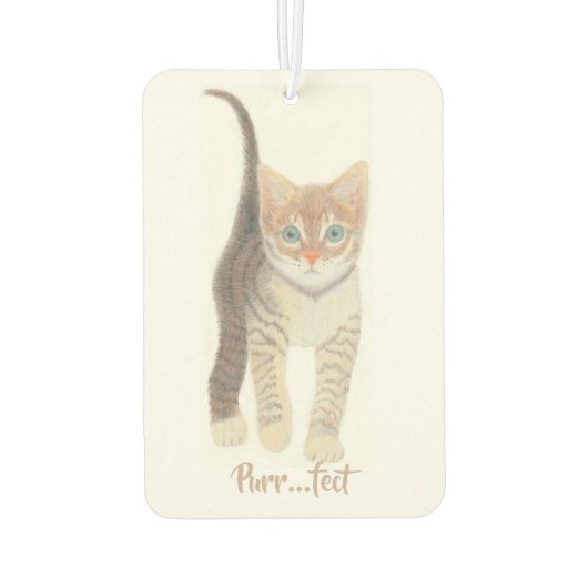 Désodorisant Pour Voiture Tabby Kitten (Dos)