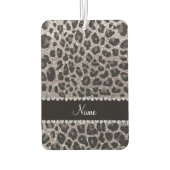 Désodorisant Pour Voiture Taches léopards de parties scintillant argentée (Dos)