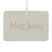 Désodorisant Pour Voiture Tan Lyrical Chaussure Enseignant Cadeau Personnali (Dos)