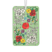 Désodorisant Pour Voiture Tapis de fleurs au coquelicot (Dos)