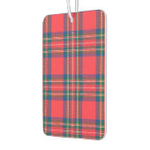 Désodorisant Pour Voiture Tartan Plaid Red Classic Festive Noël (Gauche)