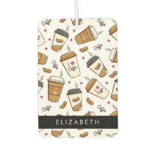 Désodorisant Pour Voiture Tasses À Café, Haricots À Café, Amateur De Café, V
