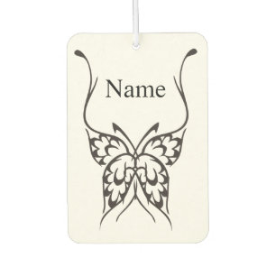 Désodorisant Pour Voiture Tatouage de papillon stylisé Thunder_Cove