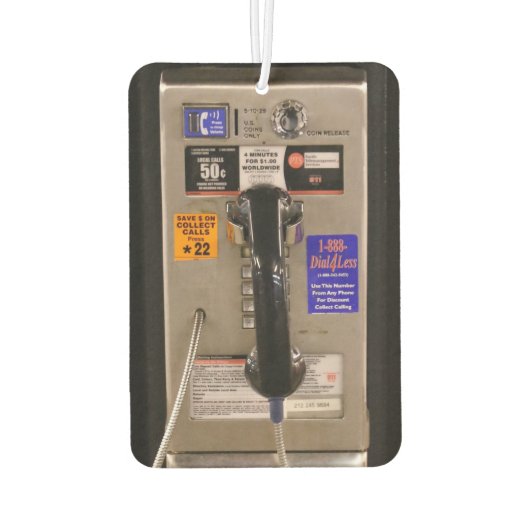 Désodorisant Pour Voiture Téléphone public NYC Téléphone payant (Dos)