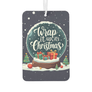 Désodorisant Pour Voiture Terminer C’est Noël Snow Globe Design