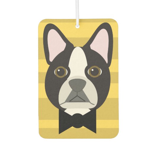 Désodorisant Pour Voiture Terrier de Boston (Devant)