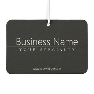 Désodorisant Pour Voiture Texte blanc classique simple en noir