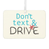 Désodorisant Pour Voiture Texte et lecteur de caractères (Dos)