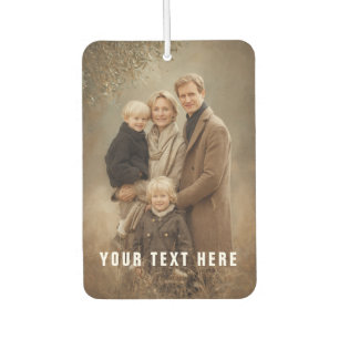 Désodorisant Pour Voiture Texte personnalisé 2 Photo Car Air Freshener