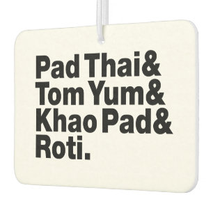 Désodorisant Pour Voiture Thai Street Food