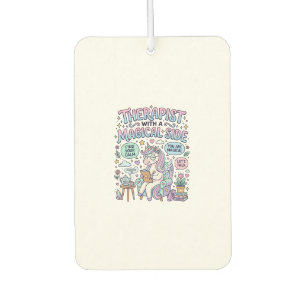 Désodorisant Pour Voiture Thérapeute Licorne avec un Cadeau Magique sur le C